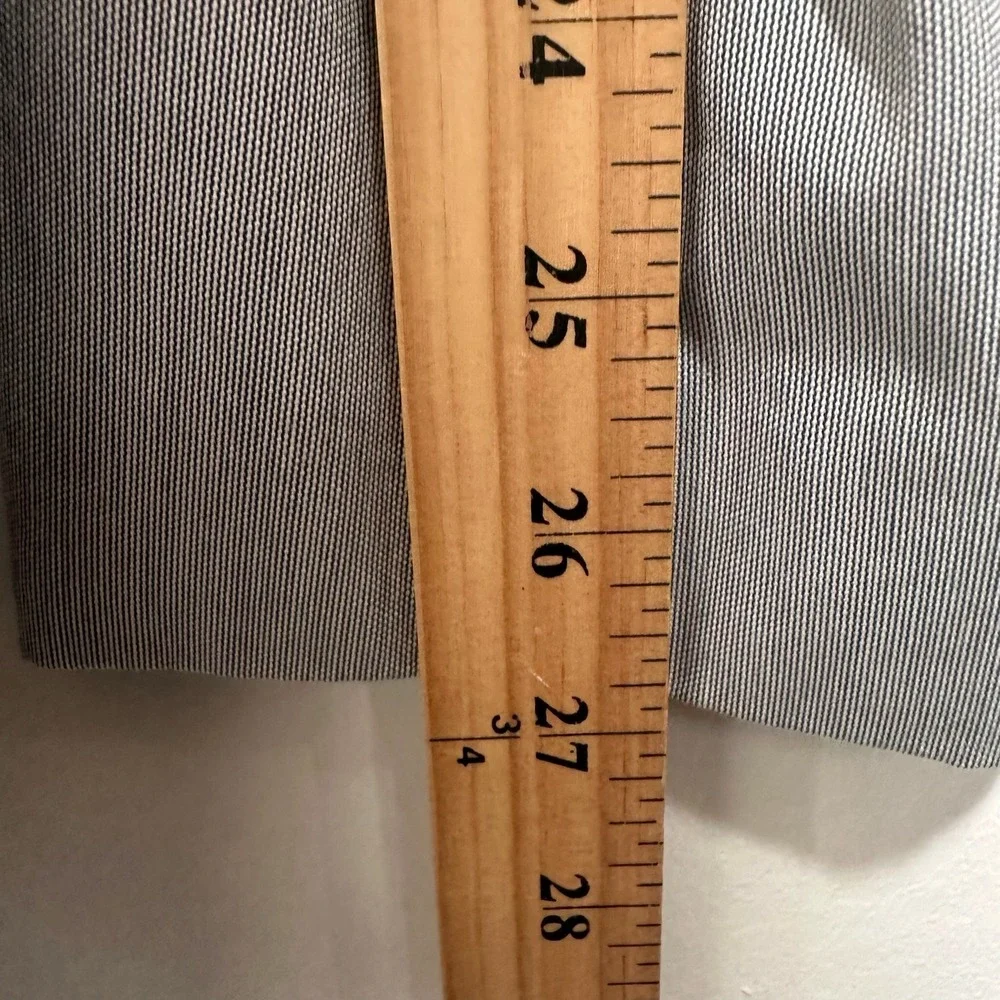 J. Crew Thompson Sport Coat Blazer Men 42L Blue Gray Striped Cotton Half Lined